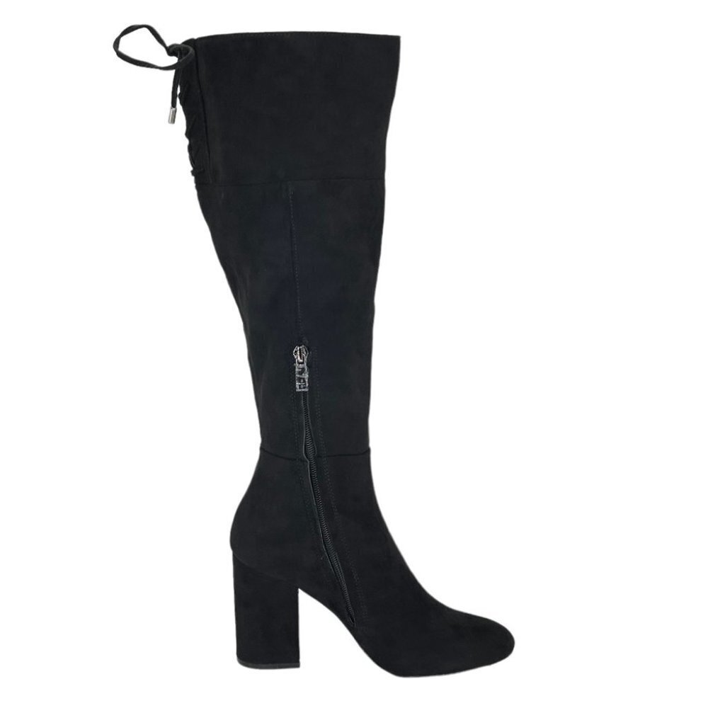 Kenneth Cole Reaction Corie Lace Microsuede Knee High Womens Size 10M - Picture 3 of 10